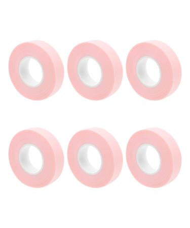 DOITOOL 6 Rolls Grafting Eyelash Tape Eyelashes Grafting Tapes Breathable Eyelash Tape Makeup Lash Pad Adhesive Tape Medical Eye Skin Protective Tape With Hole Non-woven Fabric Mascara