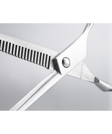 Precorn Effy Scissors for Dogs & Cats | High-Quality Toothed Metal Scissors for Gentle Grooming & Thinning | Essential Animal Hair Cutting Accessories - Buy Online on GoSupps.com