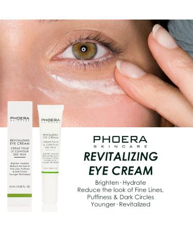 Phoera Revitalizing Eye Cream - Brighten & Hydrate | Reduce Fine Lines Dark Circles & Puffiness | For All Skin Types | Shop Internationally - Buy Online on GoSupps.com
