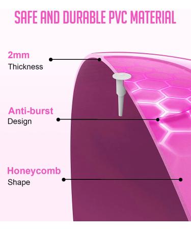 TOMSHOO Anti-Burst Yoga Ball 55CM Pink with Air Pump - Stability Balance Ball for Pilates, Barre, Physical Fitness Exercise - Buy Online on GoSupps.com