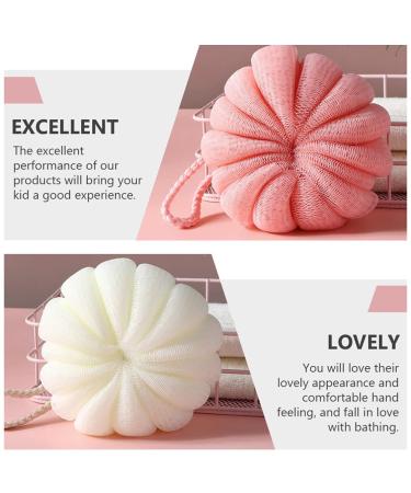 FRCOLOR 4Pcs Shower Loofah Balls Bath Sponge Set for Women and Men - Exfoliating Mesh Pouf for Foaming Body Scrubbing - Buy Online on GoSupps.com