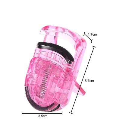 Mini Portable Pink Eyelash Curler - Rubber Clip for Perfect Curl | International Shipping - Buy Online on GoSupps.com