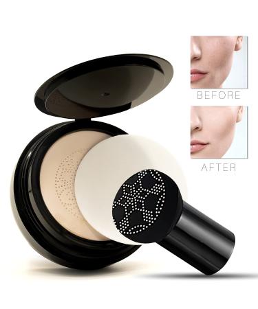 RONKIE Mushroom Head Foundation Air Cushion CC Cream - Long Lasting Moisturizing Concealer for Bright Makeup with Mushroom Sponge & Mirror Inside - Package Design Varies - Buy Online on GoSupps.com