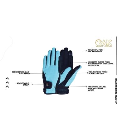 AK Fine Tech AKRS-8484 Micro Suede Riding Gloves - Comfortable Brown Equestrian Gear for Optimal Performance - Buy Online on GoSupps.com