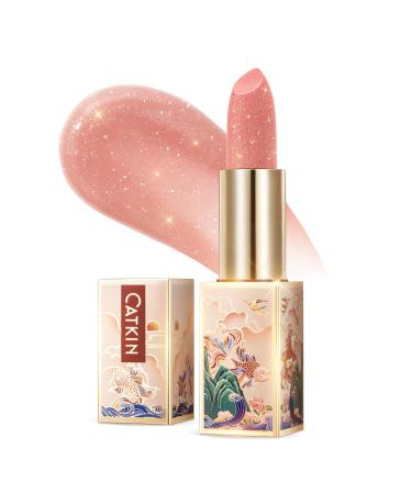 Catkin lip balm natural tinted lip care classic with vitamin E donates moisture for dry lips lip care stick 3.3g (C09 Aurora)