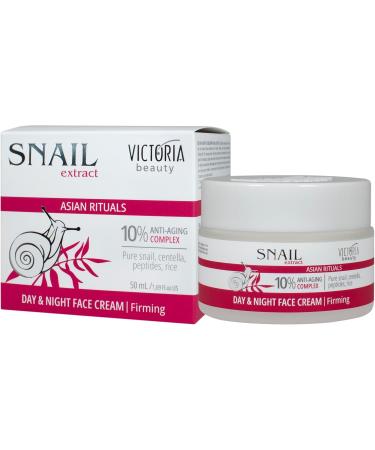 Victoria Beauty Victoria Beauty Anti-Aging Snail Slime Cream with Peptides Retinal and Centella Asiatica Anti-Aging Wrinkle Cream Face Cream for Women and Men 50 ml
