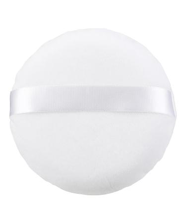 Sibba Large Loose Powder Puff - Ultra Soft Washable Velour Makeup Tool for Face & Body - 5.12 Inch Reusable Powder Puff with Ribbon - Buy Online on GoSupps.com