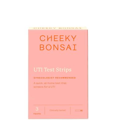 Cheeky Bonsai UTI Test Strips | 3 Tests - Accurately Detect Urinary Tract Infections Same Test Doctors Use Rapid Results in Two Minutes Clinically Tested Easy to Read Results - Buy Online on GoSupps.com