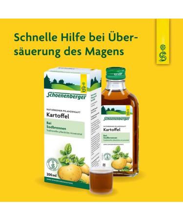 Buy Schoenenberger Potato Juice - 3X200 ml | Medicinal Plant Juice for Health | International Shipping Available - Buy Online on GoSupps.com