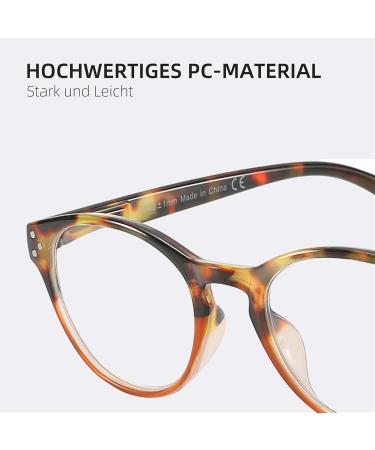 ZENOTTIC Lightweight Tortoiseshell Reading Glasses for Men & Women - Durable Stylish Design Elastic Temples - 1.25x Magnification - Buy Online on GoSupps.com