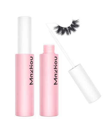Eyelash Glue Super Strong Hold for False Eyelashes Eyelash Adhesive Latex Free Long Lasting Wear Suitable for Sensitive Eyes Waterproof White 0.27 oz (Pink Bottle 0.28 oz) 0.28 oz Pink Bottle