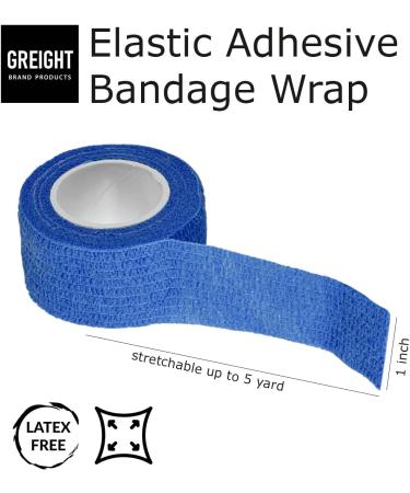 Self Adhesive Bandage Wrap 5 Yards - Breathable Cohesive Athletic Bandage for Sports Injuries (1 Inch 6 Pack Rainbow) - International Shipping Available - Buy Online on GoSupps.com