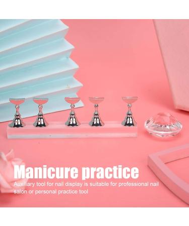 Proper Size Magnetic Nail Tips Holder Nail Art Display Stand High-Quality Materials for Home Beauty Salon Manicure Store Salon Shop(6#Set) - Buy Online on GoSupps.com