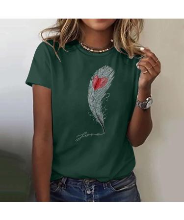 Women's Summer Casual V-Neck T-Shirt - Loose Cotton Blouse Tops & Printed Styles - Available in 3XL - Buy Online on GoSupps.com