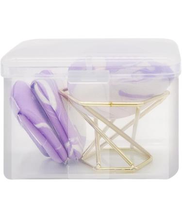 Sponge Powder Puff Makeup Sponge Set - Soft Face Puff and Makeup Beauty Sponge Blender with Holder - Multipurpose Soft Powder Puff Comfortable Set for Dry and Wet Use - Buy Online on GoSupps.com