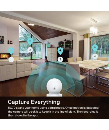 Kasa Indoor Pan/Tilt Smart Security Camera 1080p HD with Night Vision & Motion Detection - Baby & Pet Monitor - Works with Alexa & Google Home - Cloud & SD Card Storage - EC70 - Buy Online on GoSupps.com