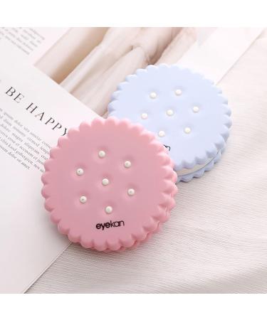 FCSHFC Creative Round Contact Lens Container - High Quality Biscuit Box for Beauty Care (Color: A) | International Shipping - Buy Online on GoSupps.com