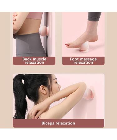 Pink Trigger Point Presser Fascia Ball - Massage Device for Muscle Pain & Tension Relief | Suction Cup Handle & Pink Hedgehog Ball - Buy Online on GoSupps.com