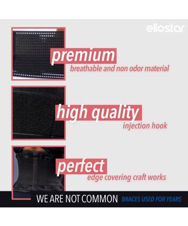 Ellostar Waist Trainer for Women & Men - Back Support & Tummy Control Body Shaper | Black Medium | Sweat Weight Loss Shapewear - Buy Online on GoSupps.com