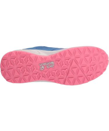 Jack Wolfskin Big Kid Hiking Boot - Unisex, Blue/Coral, Size 3 (8-12 Years) - Buy Online on GoSupps.com