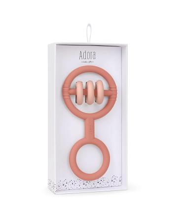 La'dore Baby Teething Toys - Premium Double Teether Ring for Infants (Rosewood) - Food-Grade Silicone - Easy to Clean and Soothing for Teething Babies - Buy Online on GoSupps.com