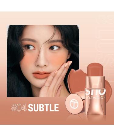 6 Colors Lipstick Glow Colour Bounce Blush Stick 3-In-1 Tint Buildable Waterproof Lightweight Blush Stick Cream Blends Perfectly Onto Skin Dainty For Eyes Lips & Cheeks Versatile Use (#04 Subtle) - Buy Online on GoSupps.com