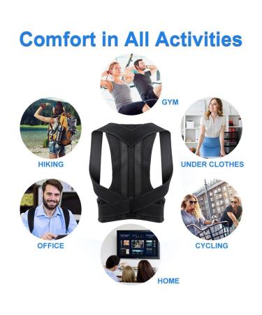 Posture Corrector for Men & Women | Lumbar Support Back Brace | Breathable Back Straightener for Pain Relief & Improved Posture - Buy Online on GoSupps.com
