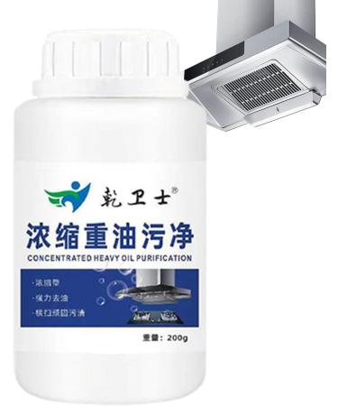 Oil Pollution Powder - 200g Oil Pollution Cleaning Powder | Multi-Purpose Safe Heavy Duty Powerful Kitchenware Cleaning Agent for Range Hood Stove Grill Stoves Riastvy - Buy Online on GoSupps.com