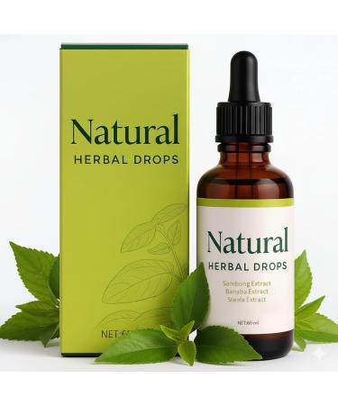 FQMUEV Dok Natural Herbal Drops | 100% Organic | with Sambong Banaba & Stevia Extracts | Herbal Formula for General Wellness | Natural Formula for Energy and Vitality | 60ml