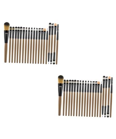 FRCOLOR 40 Pcs Makeup Cosmetics Brush Makeup Brush for Woman Professional Makeup Brush Powder Brush Wooden Eye Shadow Brush Major 14X0.8X0.8cmx2pcs As Shownx2pcs