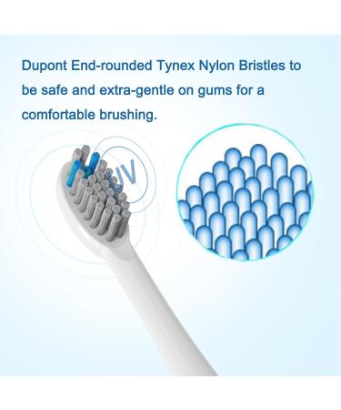 Replacement Flossing Toothbrush Heads (6-pc) for Waterpik Sonic Fusion 2.0 | Compatible with SF-01 SF-02 SF-03 & SF-04 | Pisonicleara SF-White - Buy Online on GoSupps.com