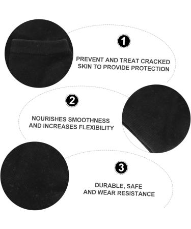 Beavorty 2 Pairs Gel Heel Socks Cracked feet Socks Night Socks for Cracked Heels Gel moisturising Socks Skin Moisturizing Socks Rough Skin Socks Men and Women Cotton Open Toe Socks to Sleep - Buy Online on GoSupps.com