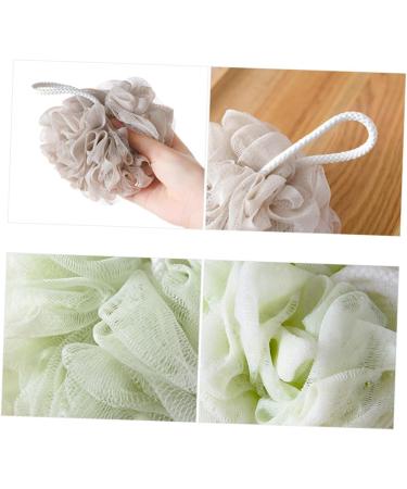 NOLITOY 4pcs Bath Sponge Set | Large Mesh Pouf Shower Ball | Soft & Durable Bath Sponges for Luxurious Cleansing - International Shipping Available - Buy Online on GoSupps.com