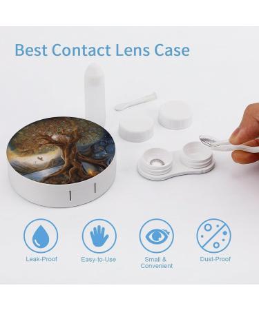 Shop Tree of Life Portable Contact Lens Case - Stylish Travel Storage Box for Lenses - Buy Online on GoSupps.com