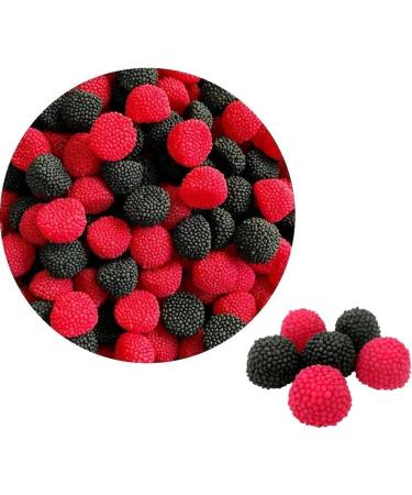 Black & Raspberry Crunchy Berries Sweets With Tub - Fruit Flavoured Sweets (500g) - Buy Online on GoSupps.com