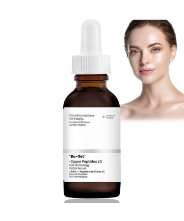 30ml "Bu-ffet"+Copper Peptides 1% Hyaluronic Acid Serum for Face Anti Aging Serum for Face Youth Activating Serum Anti Wrinkles Serum Face Oil Anti-Ageing Face Serum for Women Improves Fine and Acne