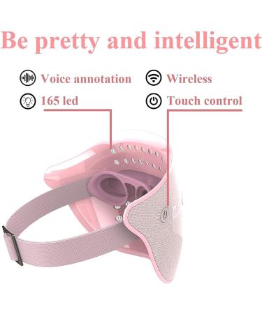NewWay LED Face Mask Light Therapy for Acne Treatment Skin Care Dark Spot Red Light Therapy for Face Lightweight Cordless & Voice Prompts Comfortable Wear - Buy Online on GoSupps.com