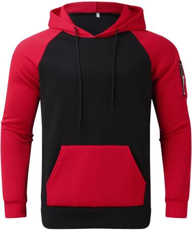 Hanxiulin Men's Cotton Training Suit - Red Jogging & Sports Suit Set (3XL) for Ultimate Comfort & Performance - Buy Online on GoSupps.com