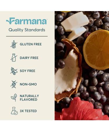 Farmana Low Sodium Electrolyte Drink Mix - Natural Electrolytes Organic Fruits and Greens - No Added Sugar Electrolyte Drink Mix for Rapid Hydration Energy and Recovery - Blueberry Hibiscus Flavor - Buy Online on GoSupps.com