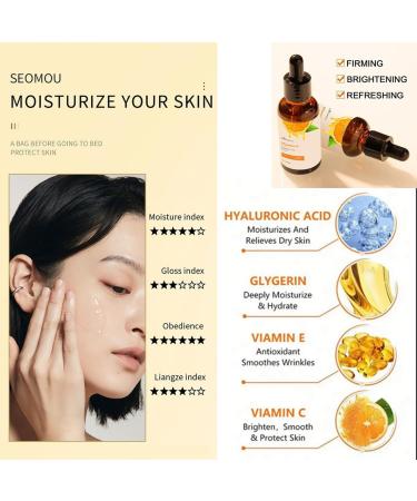 Vitamin C Facial Essence Nicotinamide Facial Skin Care and Skin Brightening Essence Have The Effects of Anti-wrinkle Dark Circles Brightening Repairing and Promoting Collagen and Firming Skin - Buy Online on GoSupps.com