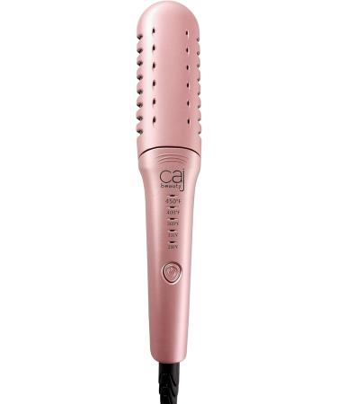 CAJ Beauty Foldable Thermal Glide Brush - 1 Titanium Plate Thermatru Technology 5 Temp Settings & 9-FT Swivel Cord for Professional Hair Styling - Buy Online on GoSupps.com