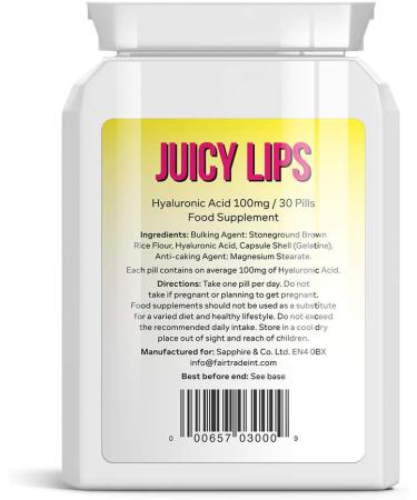 Juicy Lips Lip Plumper Pills - Enhance Your Lips for a Bigger Fuller Pout - Buy Online on GoSupps.com