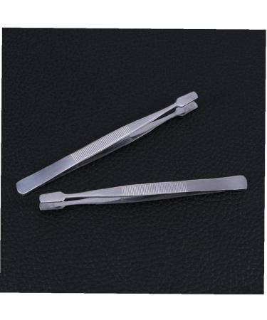 Premium Stainless Steel 2ST Stamp Tweezers for Philatelists | Anti-Slip Flat Paddle End for Easy Stamp Handling - Buy Online on GoSupps.com