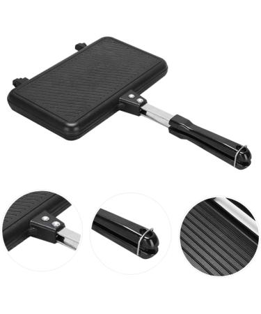 MAGICLULU 2pcs Sandwich Pan Cooking Steak Pan Sandwich Toaster Frying Pan Divided Breakfast Pan Breakfast Sandwich Maker Square Flat Cooking Pan Mini Candy Pans Aluminum Pancake Pan Portable 35.5X24X3CMx2pcs Blackx2pcs - Buy Online on GoSupps.com