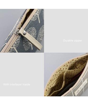 3 Piece Canvas Makeup Bag Set - Portable Cosmetic Bags for Women & Girls | Travel Organization with Interior Compartments - Buy Online on GoSupps.com
