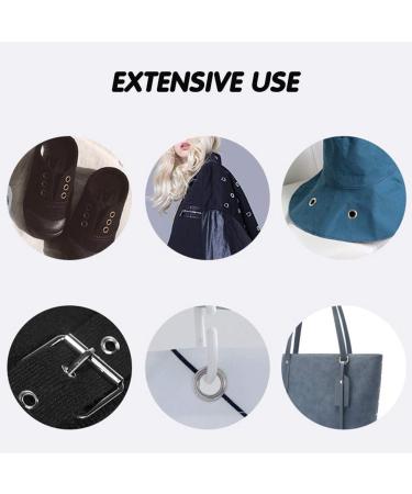 QLOUNI 500 Pack 3/16 Silvery Metal Grommets Eyelets 5mm Hole - Self Backing for Bead Cores, Clothes, Leather, Canvas - Buy Online on GoSupps.com