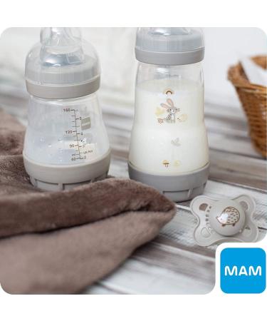 MAM Easy Start Anti-Colic Bottles & Soother Set - Grey Rabbit 3-Pack - Buy Online on GoSupps.com