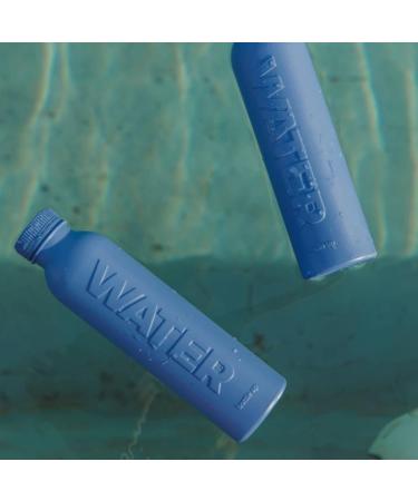 Bottle Up Reusable Water Bottle with English Spring Water 6x500ml | Eco-Friendly BPA-Free Plant-Based Bottle | Stone Blue 6-Pack - Buy Online on GoSupps.com