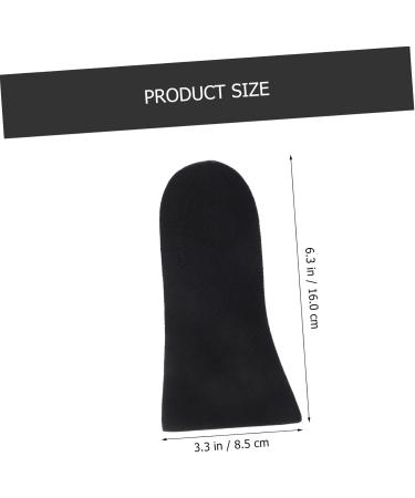 NOLITOY Height Increasing Insoles - 3 Pairs Silicone Gel Cushions for Plantar Support and Comfort - Black Thickened Shoe Pads - Buy Online on GoSupps.com