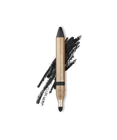 Artisan L'uxe Beauty Velvet Jumbo Eyeliner Pencil - Smokey Eyes in 3 Minutes - Water-Proof  Smudge-Proof  Long-Lasting - Age-Defying Essential Oils - Midnight (Shade: Black)